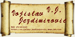 Vojislav Jezdimirović vizit kartica